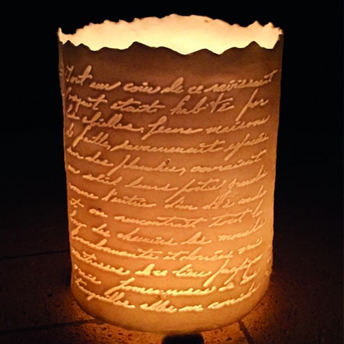 23196 - Windlichter aus Papercaly Porzellan mit Lisa Leonhardt